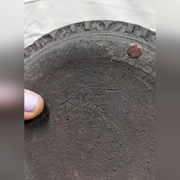 Focht Bubble Vase, Ceramic Stoneware Small Charcoal Pot Abstract Leaf Design - Picture 4 of 6